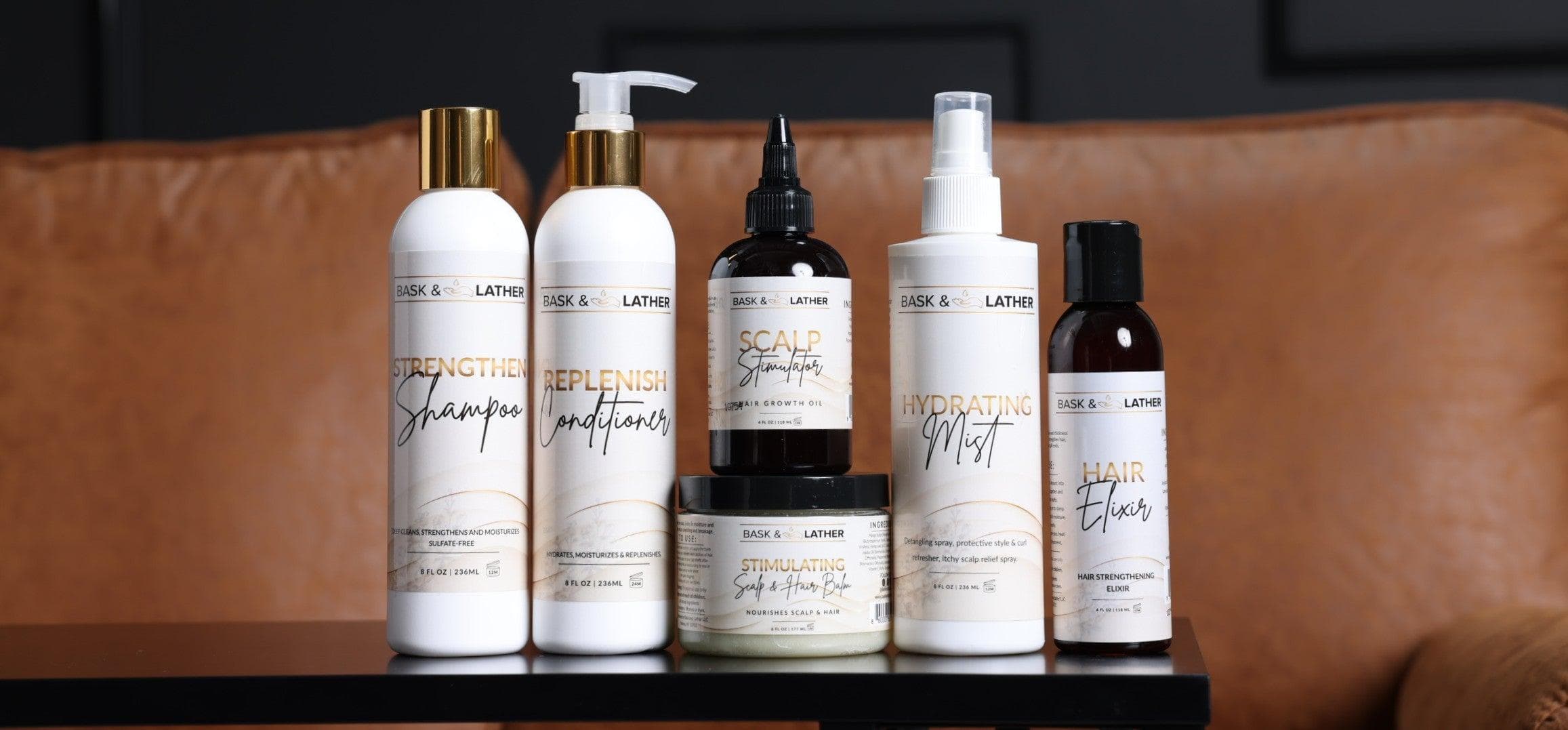 BASK & LATHER Premium Hair & Scalp Care for Healthier, Stronger Hair